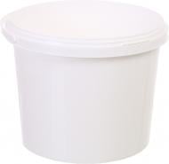 Відро POLIPLAST з пластиковою ручкою 10 л біле